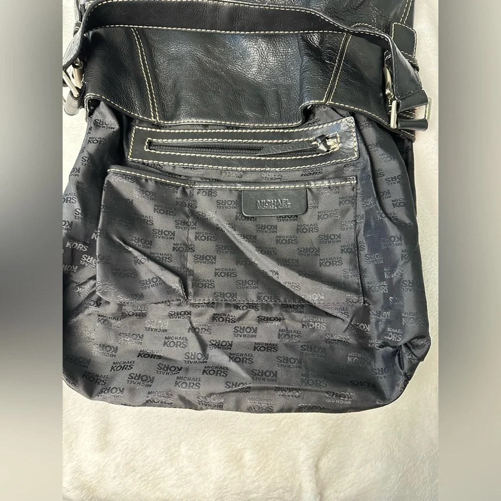 Michael Kors Black Leather Shoulder Bag